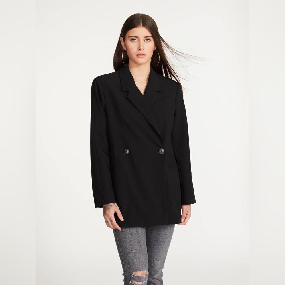 NWT Steve Madden Stella Blazer in Black Womens size small - Picture 2 of 8